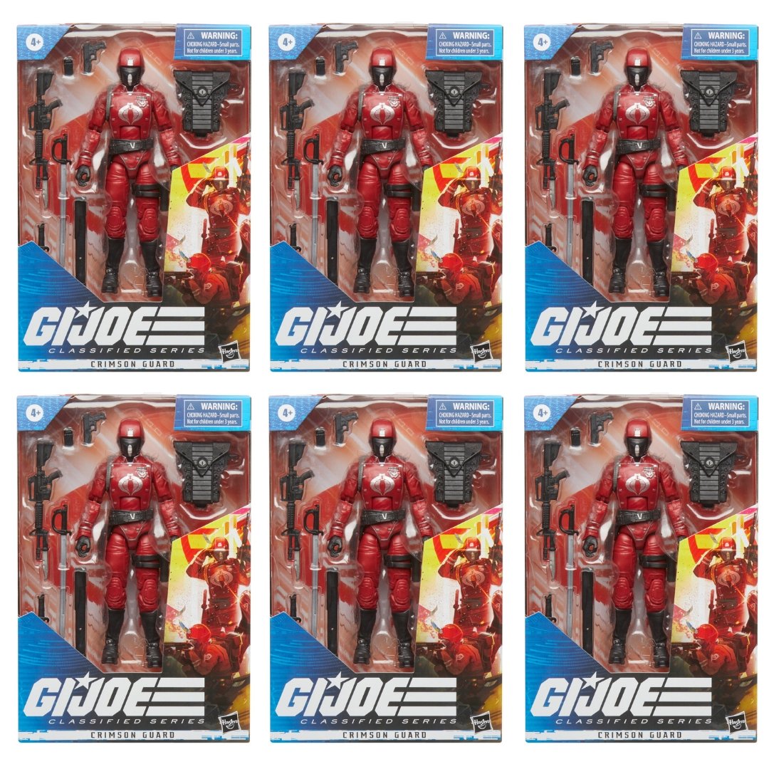 G.I. Joe Classified Crimson Guard ARMY BUILDER SET OF 6 Hasbro